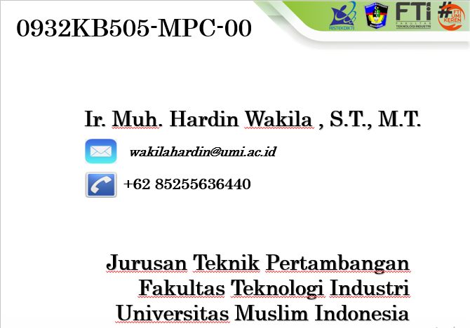 2KB505-05-C6 METODE PERHITUNGAN CADANGAN