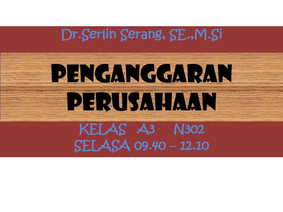 0223EP355- PENGANGGARAN PERUSAHAAN