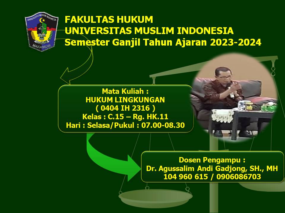 HUKUM LINGKUNGAN-Ganjil-23/24-Selasa-C.15-HK.11