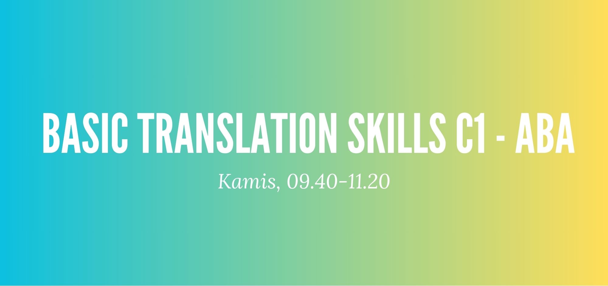 18642IK303-2023/2024-C1 Basic Translation Skills