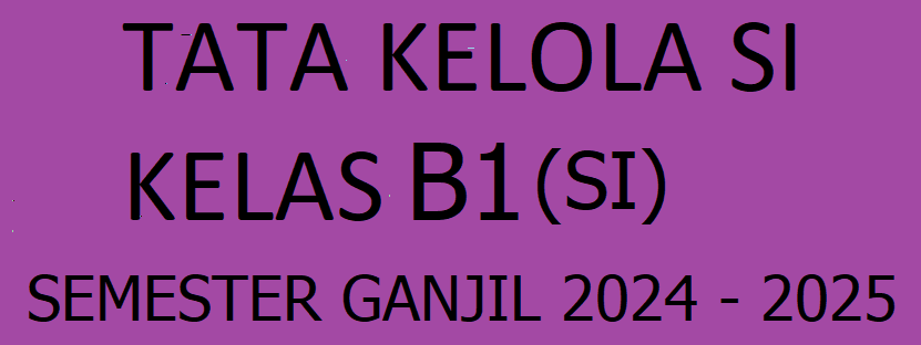 1313PKB303 - 24251 – B1 – Tatakelola SI