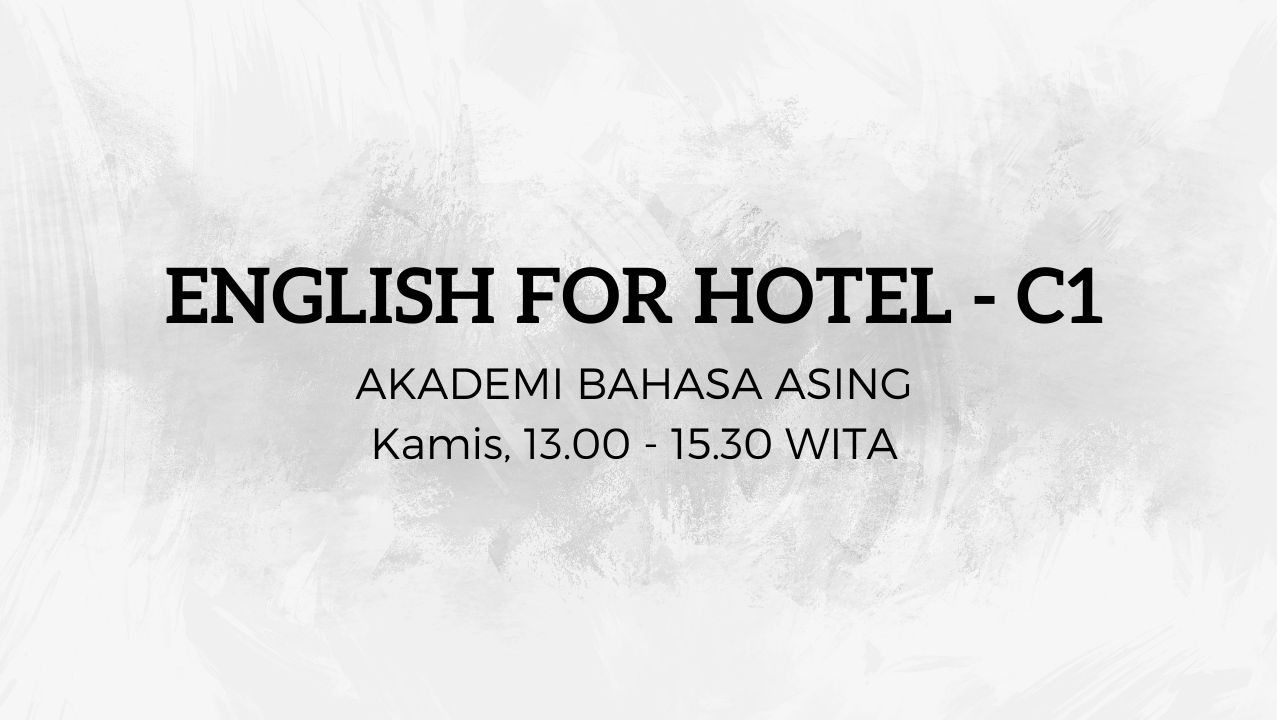 18643IP311-2024/2025-C1 English for Hotel