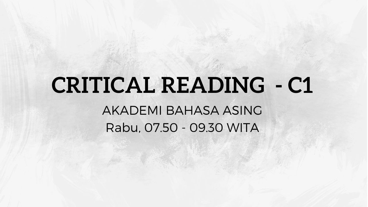 18642IK307-2024/2025-C1 Critical Reading