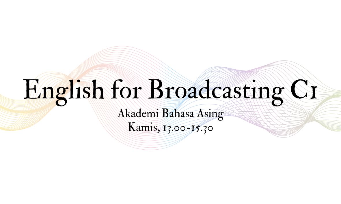 18643IP410-2024/2025-C1 English for Broadcasting