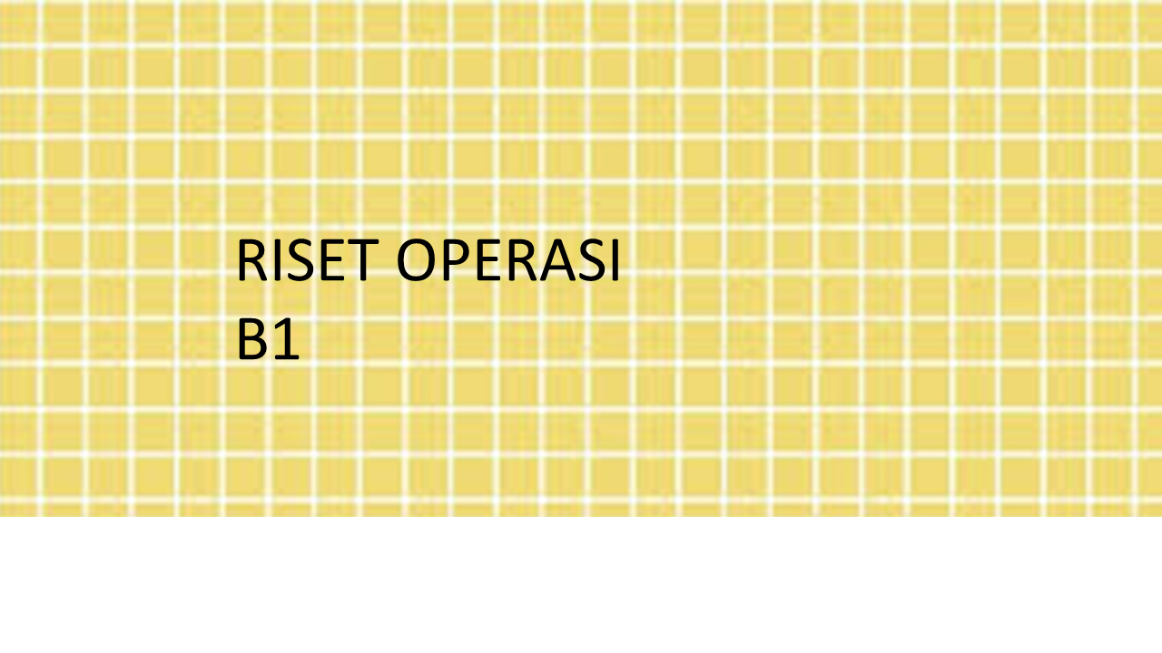 1302PPA405- 20252 - B1 - RISET OPERASI
