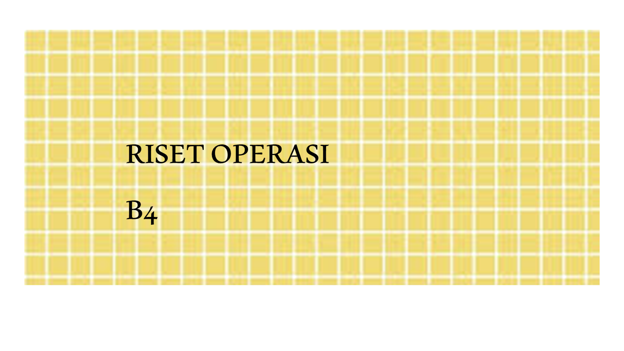 1302PPA405- 20252 - B4 - RISET OPERASI