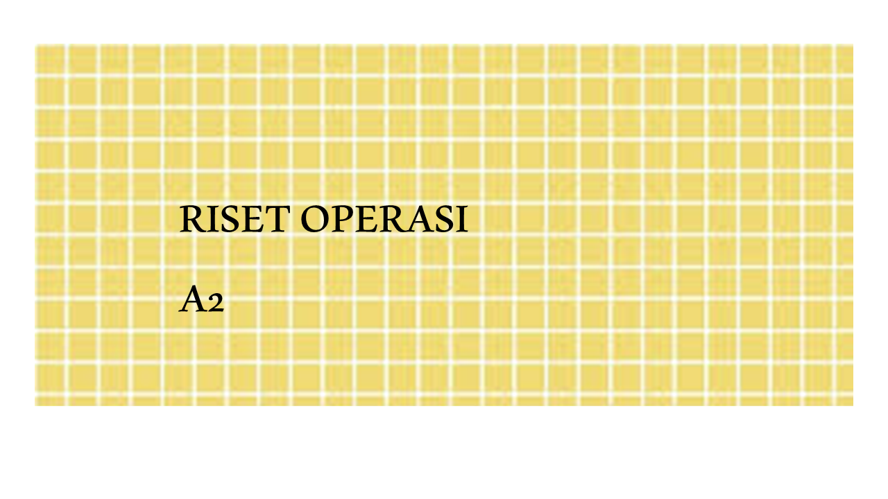 1302PPA405- 20252 - A2 - RISET OPERASI