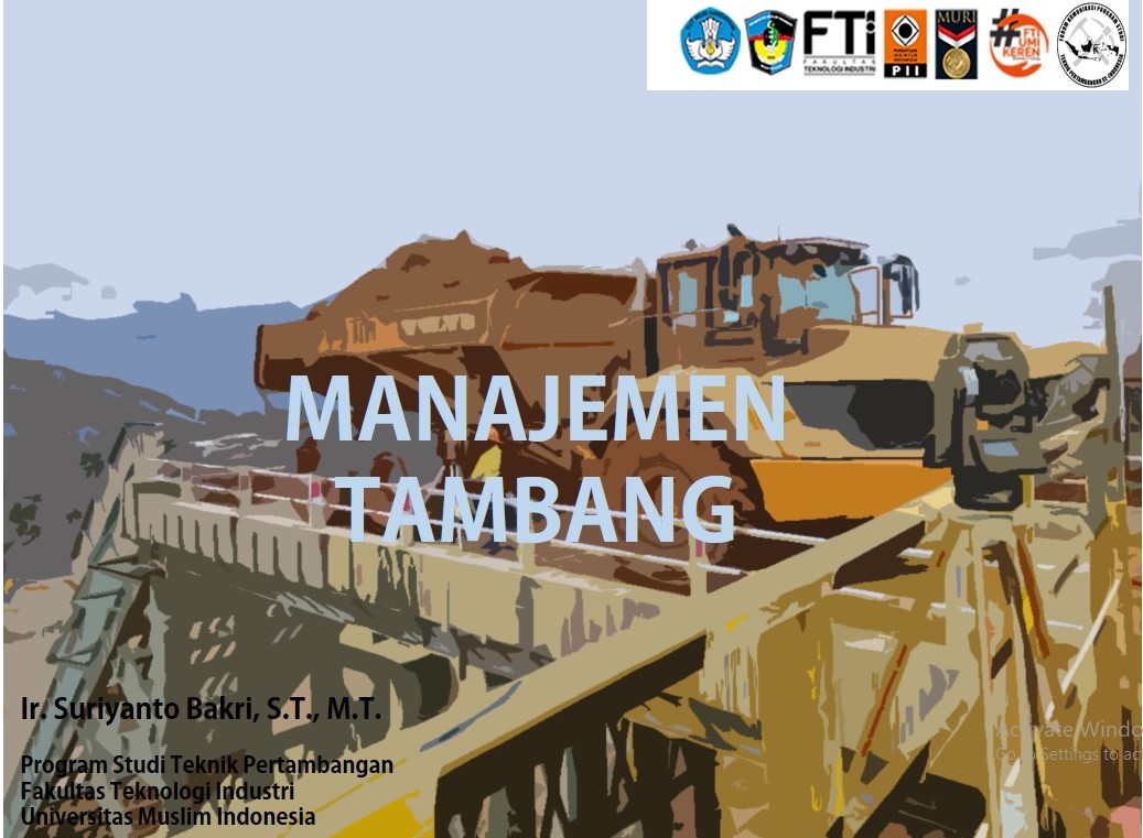 093MY3006-MANAJEMEN TAMBANG