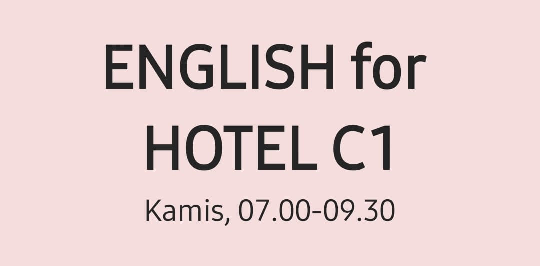 18643IP311-2022/2023-C1 English for Hotel