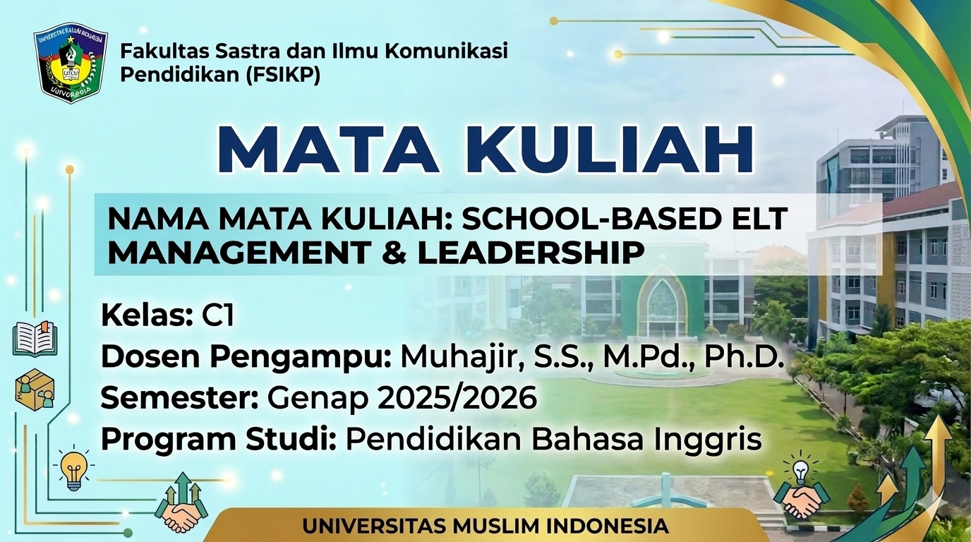 20261:0662PBI412-C1SCHOOL-BASED ELT MANAGEMENT & LEADERSHIP